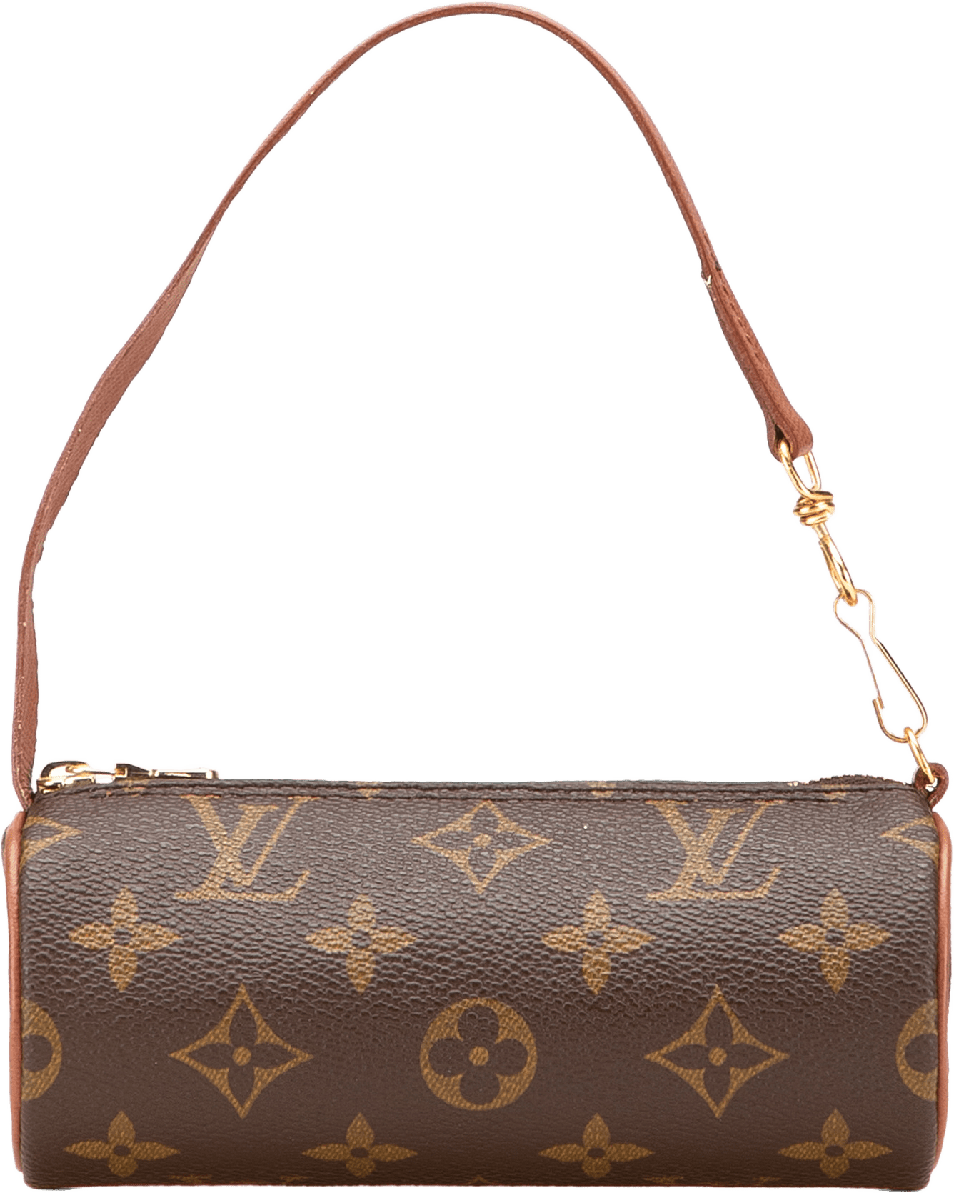 Louis Vuitton Monogram Papillon Pochette, från Luxclusif, i färgen brown.