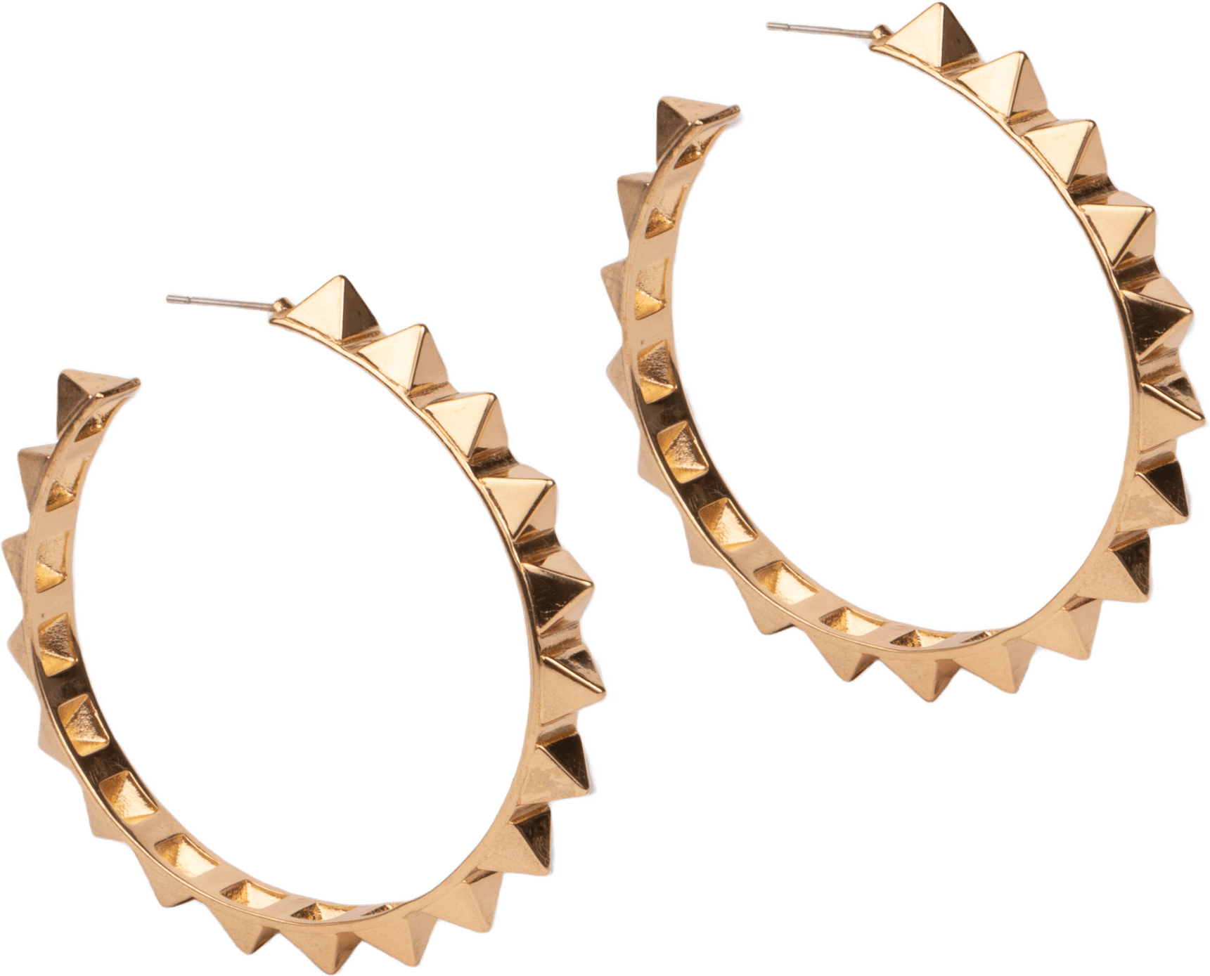 Stud Hoop Örhänge, från pfgSTOCKHOLM, i färgen gold.
