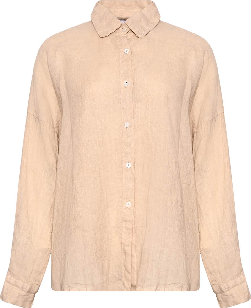 Gia, Shirt, Linen - Soft Grey