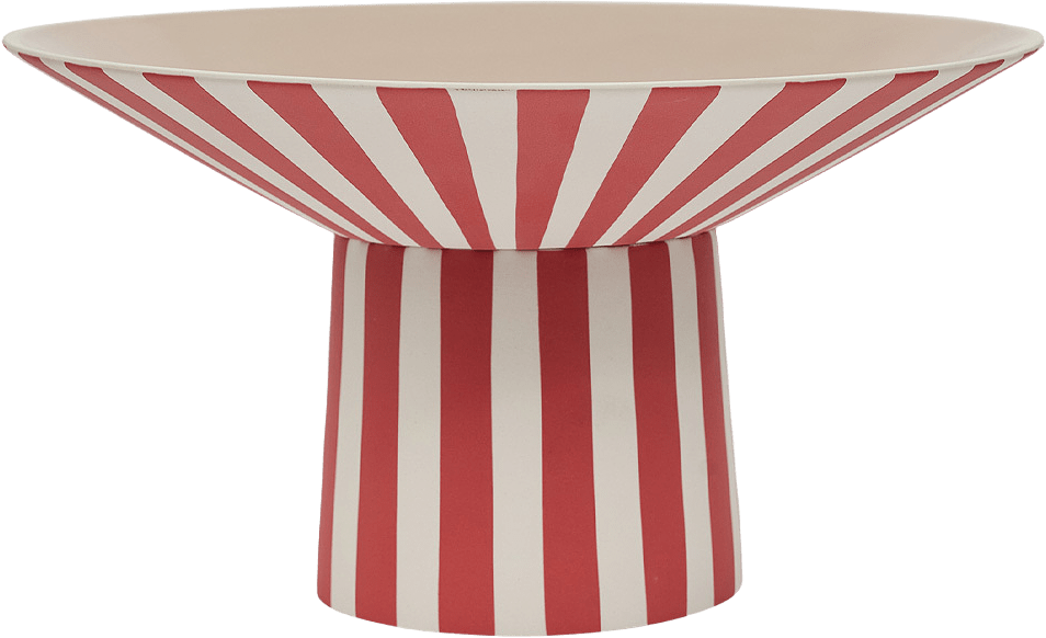 Toppu Centerpiece - High, från OYOY Living, i färgen red,peach.