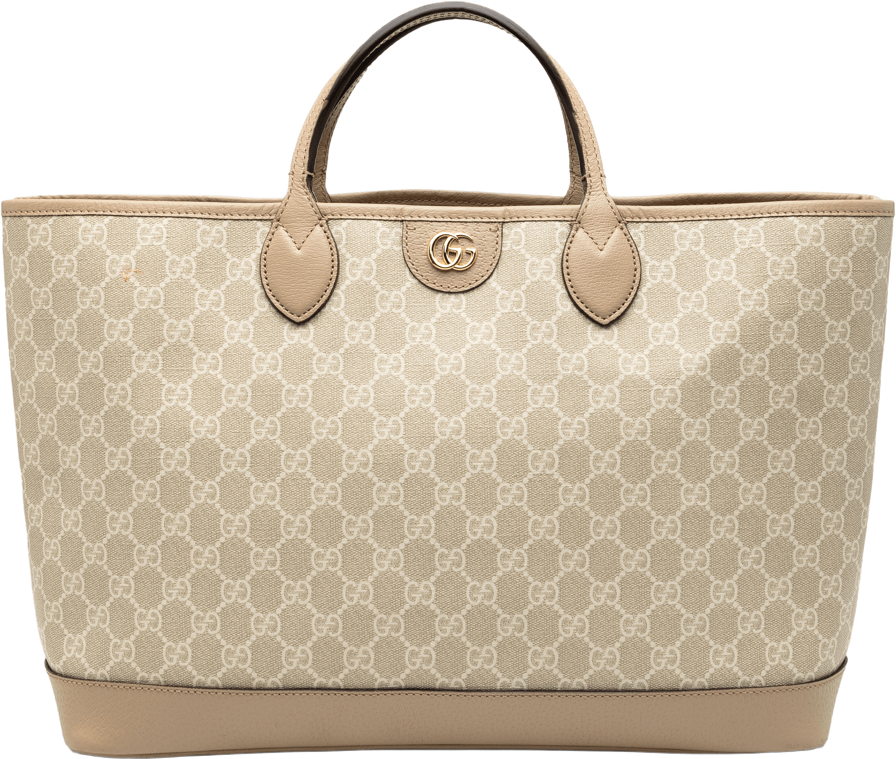 Gucci Medium Gg Supreme Ophidia Tote, från Luxclusif, i färgen beige.