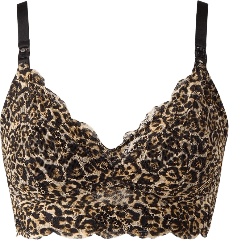 Lace Nursing Bralette, från Understatement, i färgen leopard.