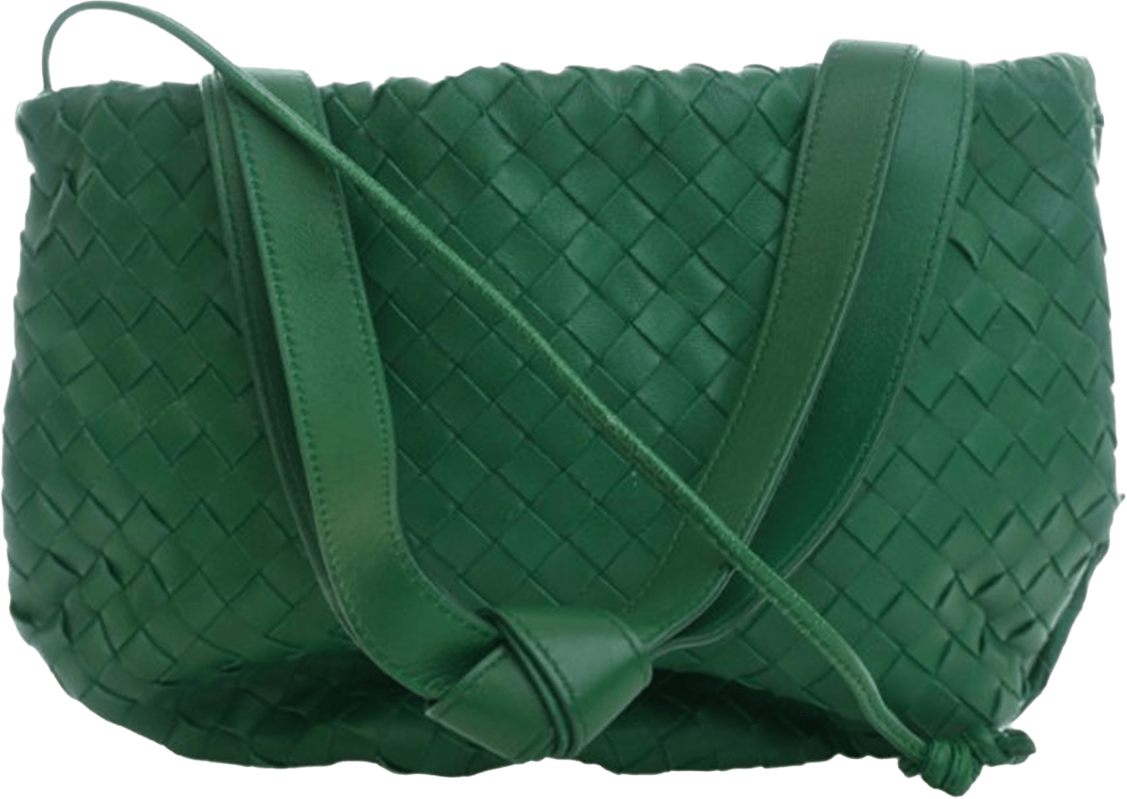 Bottega Veneta Small Nappa Intrecciato Bulb Satchel, från Luxclusif, i färgen grön.