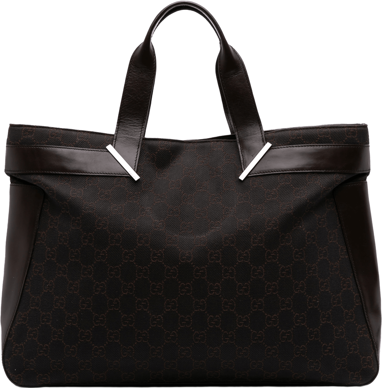 Gucci Gg Denim Tote, från Luxclusif, i färgen dark brown.