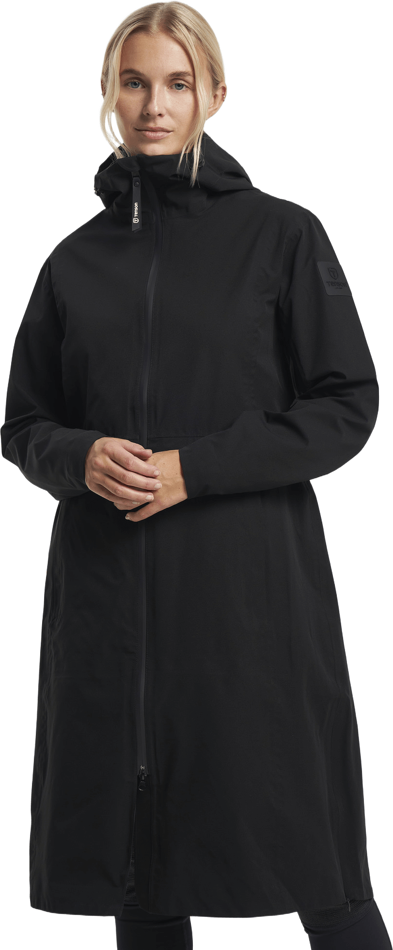 Maxi Parka Women, från Tenson, i färgen svart.