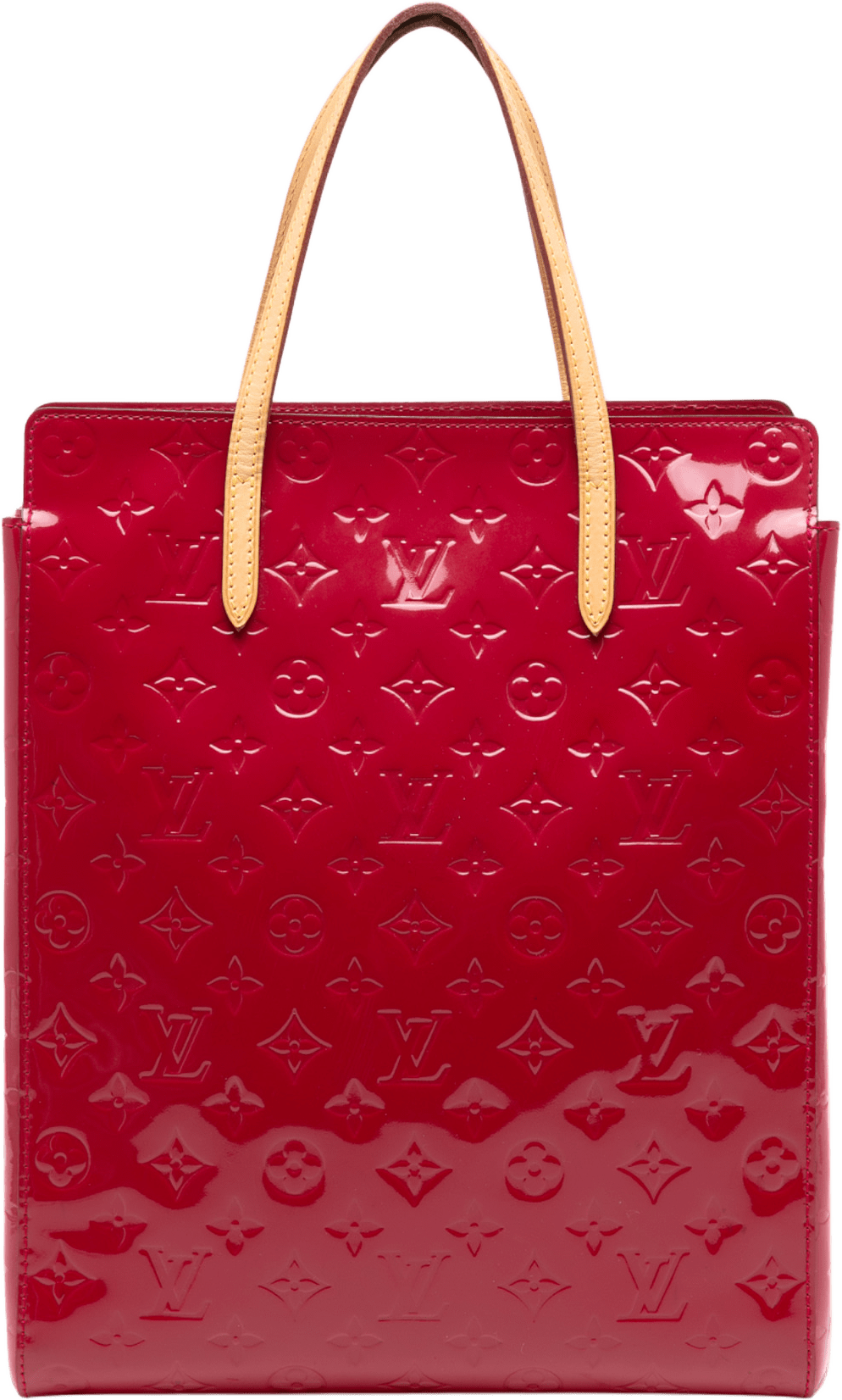 Louis Vuitton Monogram Vernis Catalina Ns, från Luxclusif, i färgen red.