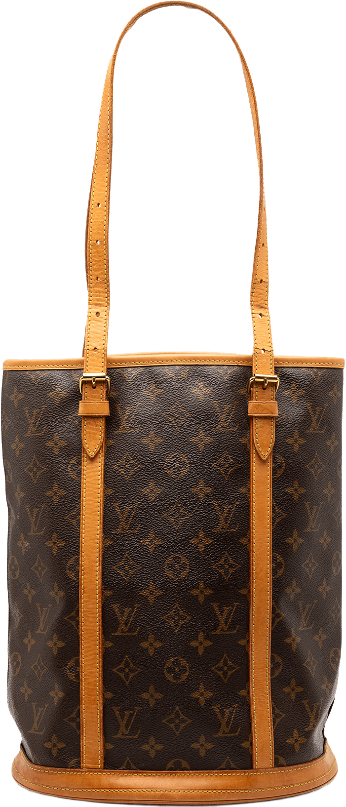 Louis Vuitton Monogram Bucket Gm, från Luxclusif, i färgen brown.