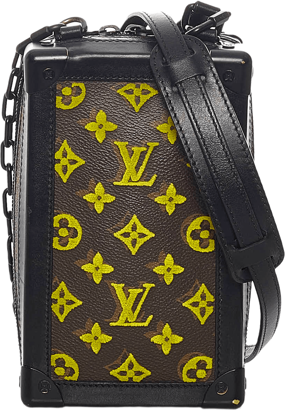 Louis Vuitton Monogram Tuffetage Vertical Soft Trunk, från Luxclusif, i färgen brown.