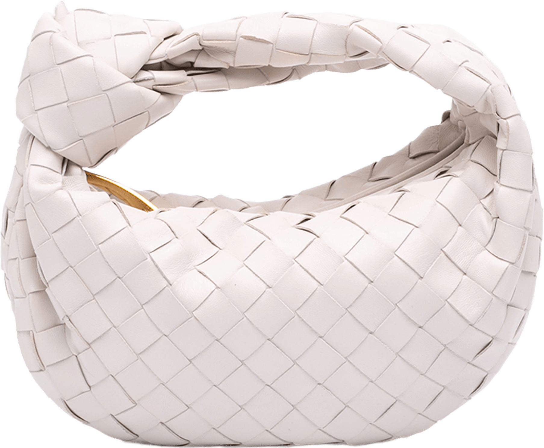 Bottega Veneta Mini Nappa Intrecciato Jodie, från Luxclusif, i färgen white.
