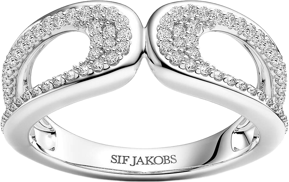 Borsa Due Piccolo Ring, från Sif Jakobs Jewellery, i färgen silver.