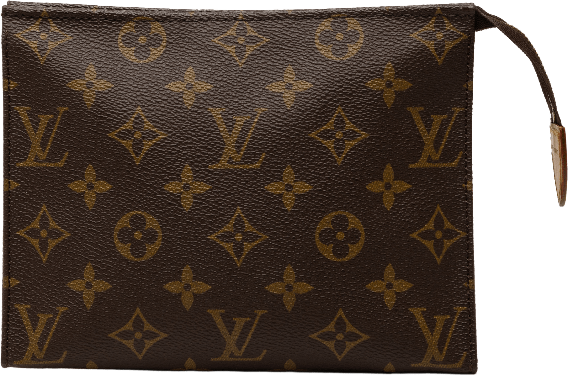 Louis Vuitton Monogram Toiletry Pouch 19, från Luxclusif, i färgen brown.