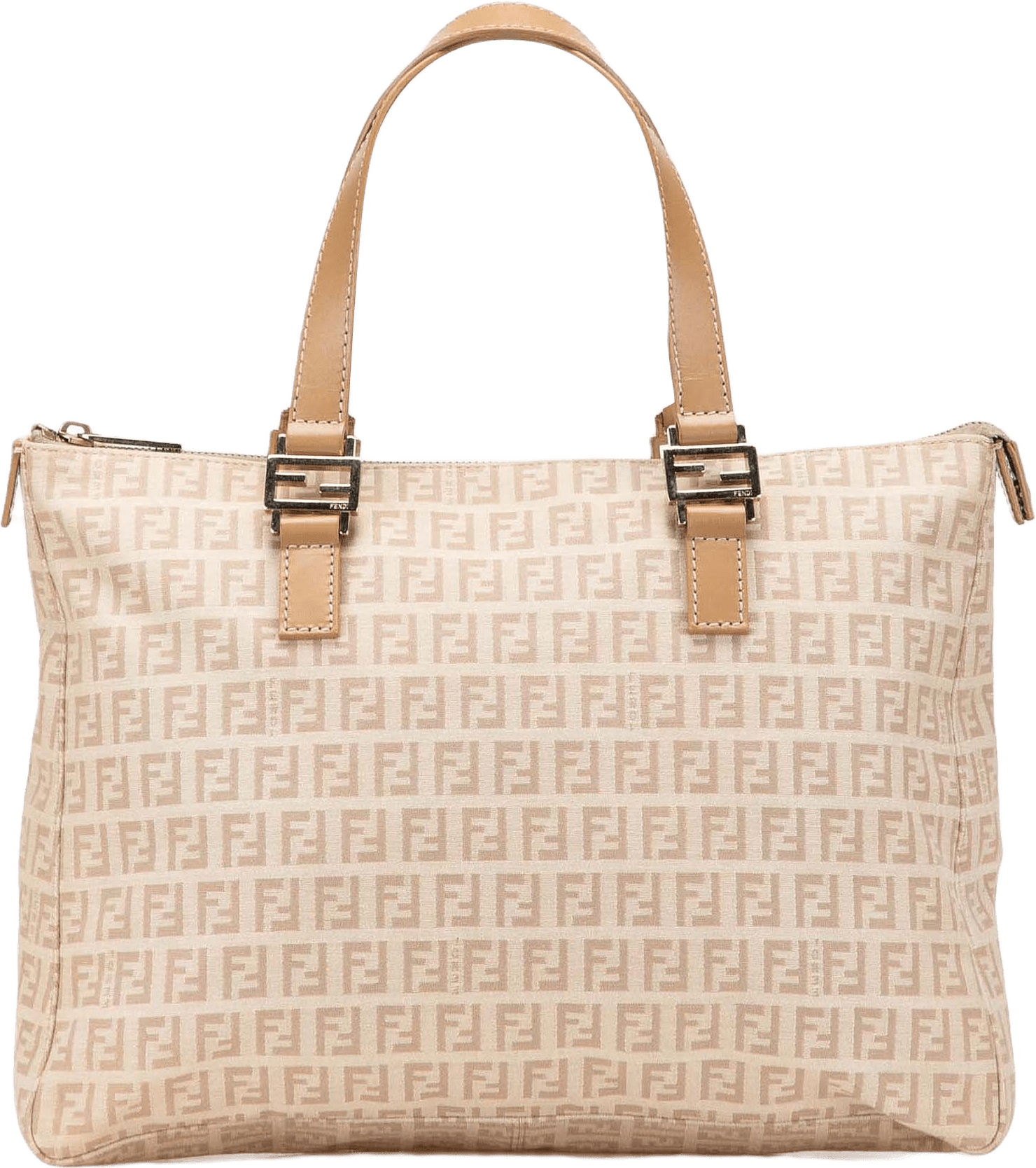 Fendi Zucchino Canvas Tote, från Luxclusif, i färgen beige.