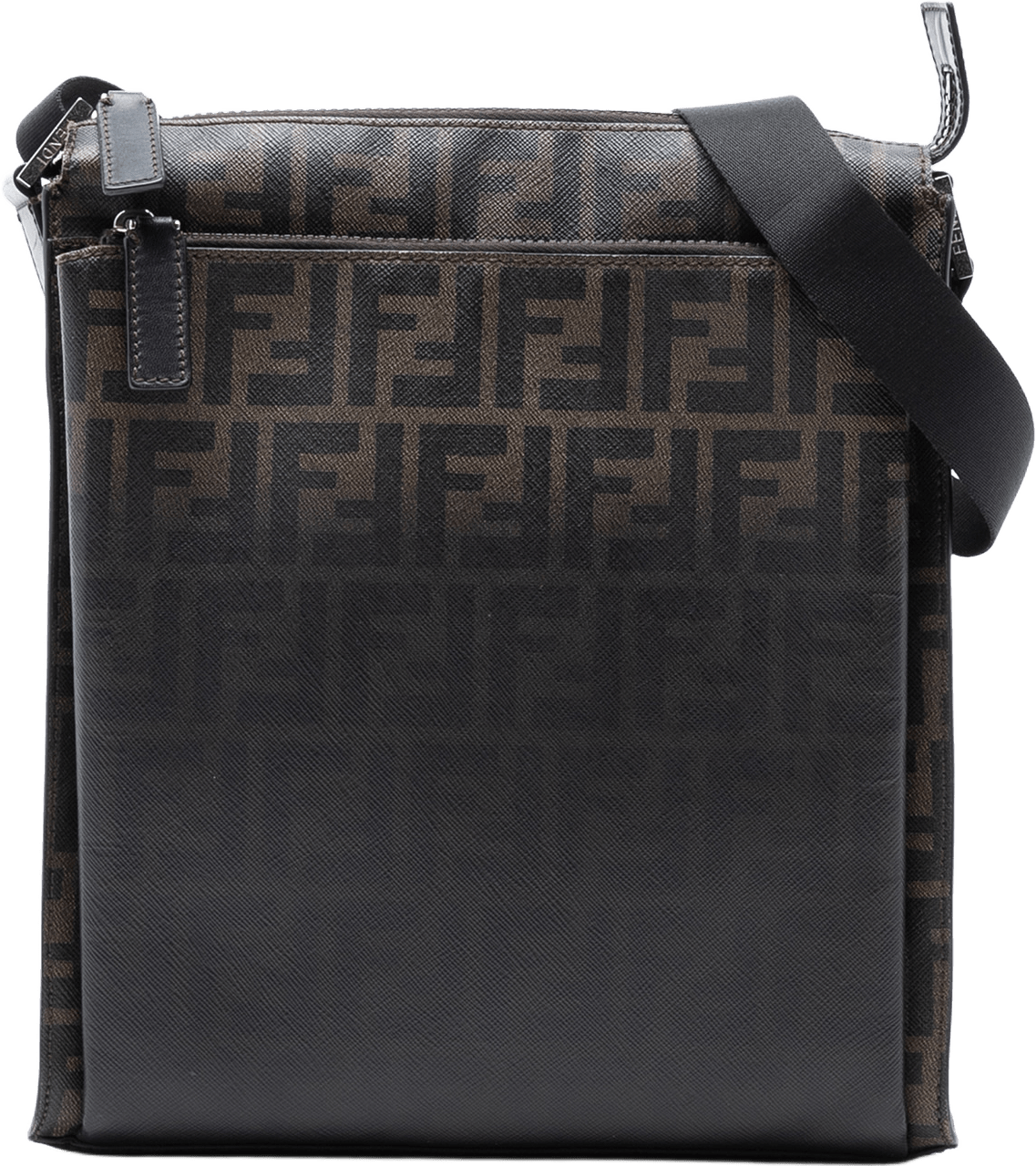 Fendi Zucca Spalmati Ombre Crossbody, från Luxclusif, i färgen brown.