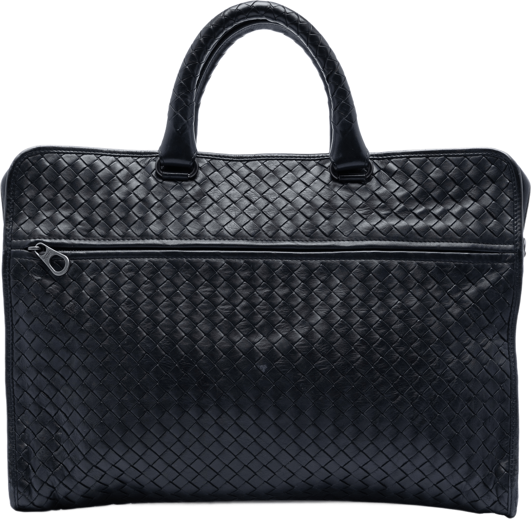 Bottega Veneta Nappa Intrecciato Business Bag, från Luxclusif, i färgen black.