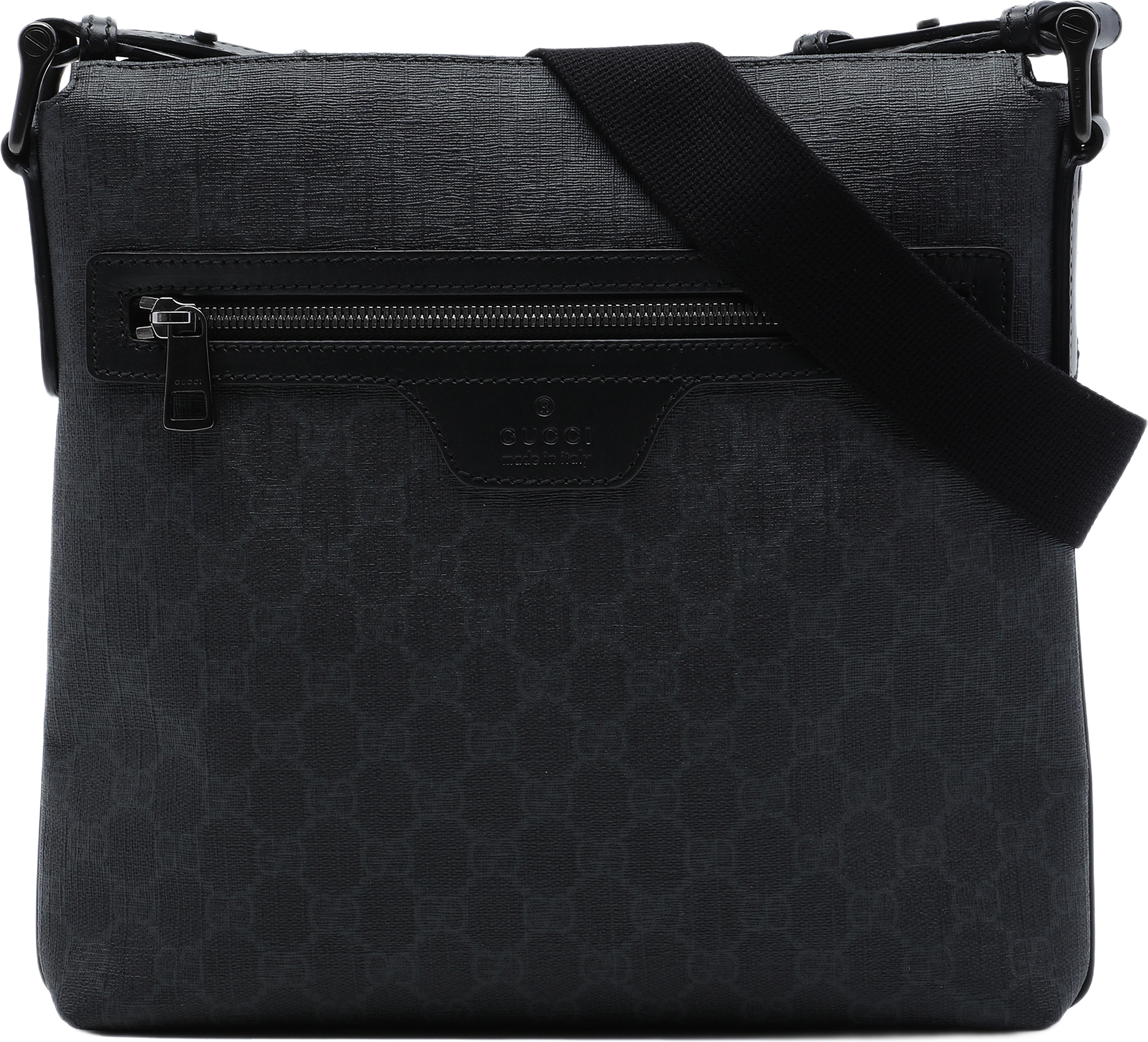 Gucci Gg Supreme Crossbody, från Luxclusif, i färgen svart.