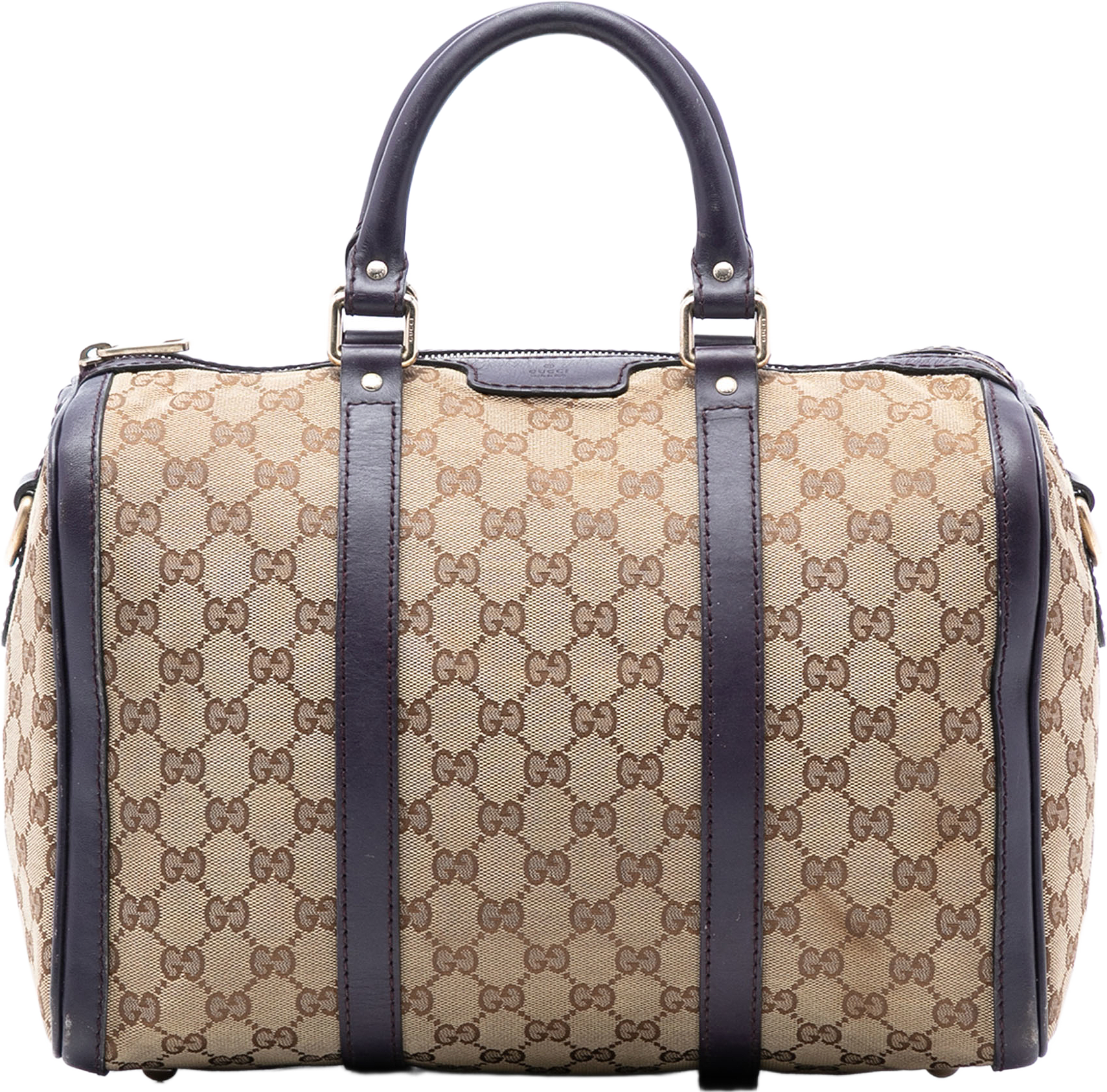 Gucci Medium Gg Canvas Joy Boston Bag, från Luxclusif, i färgen beige.