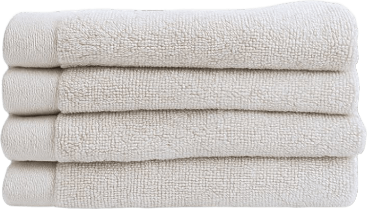 Fluffy Habits - Ansiktshandduk 30x30cm, Set Of 4, från Home of ESS, i färgen champagne.