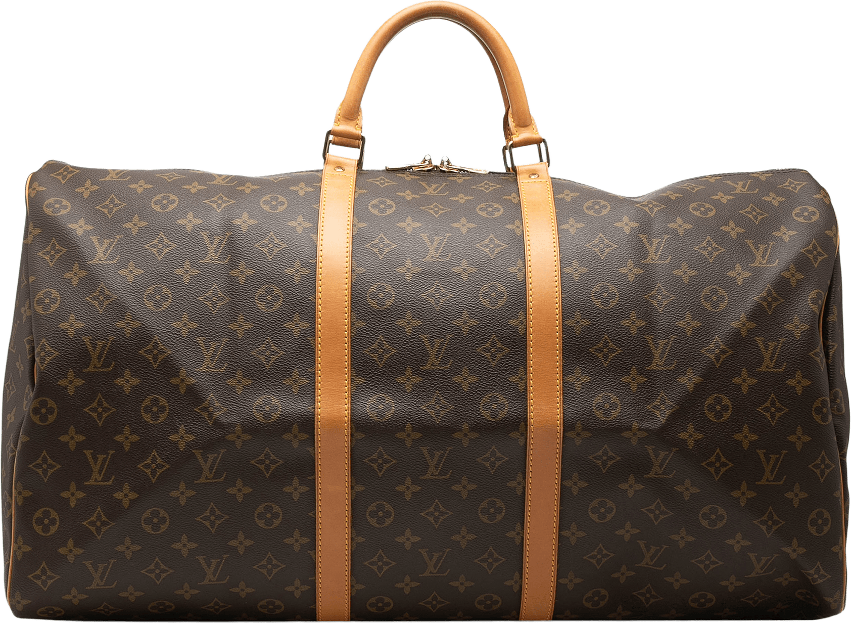Louis Vuitton Monogram Keepall 60, från Luxclusif, i färgen brown.