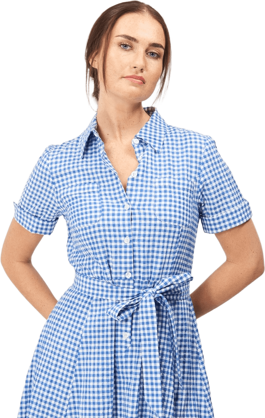 Lexi Dress, från Jumperfabriken, i färgen blue.
