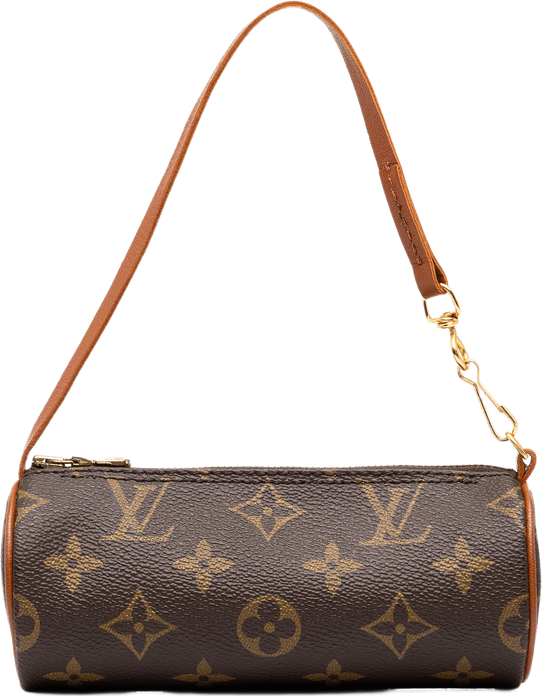 Louis Vuitton Monogram Papillon Pochette, från Luxclusif, i färgen brun.