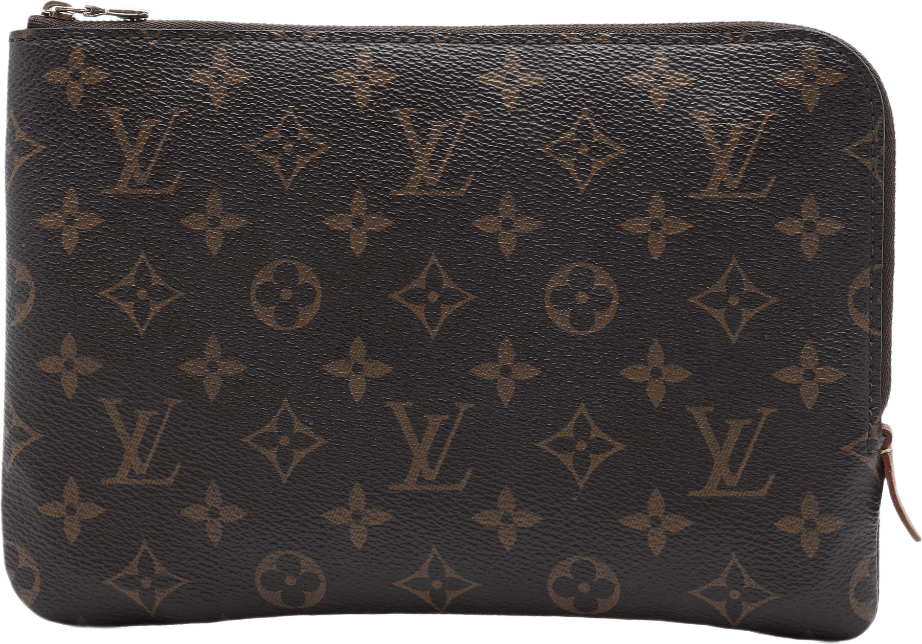 Louis Vuitton Monogram Etui Voyageur Pm, från Luxclusif, i färgen brun.