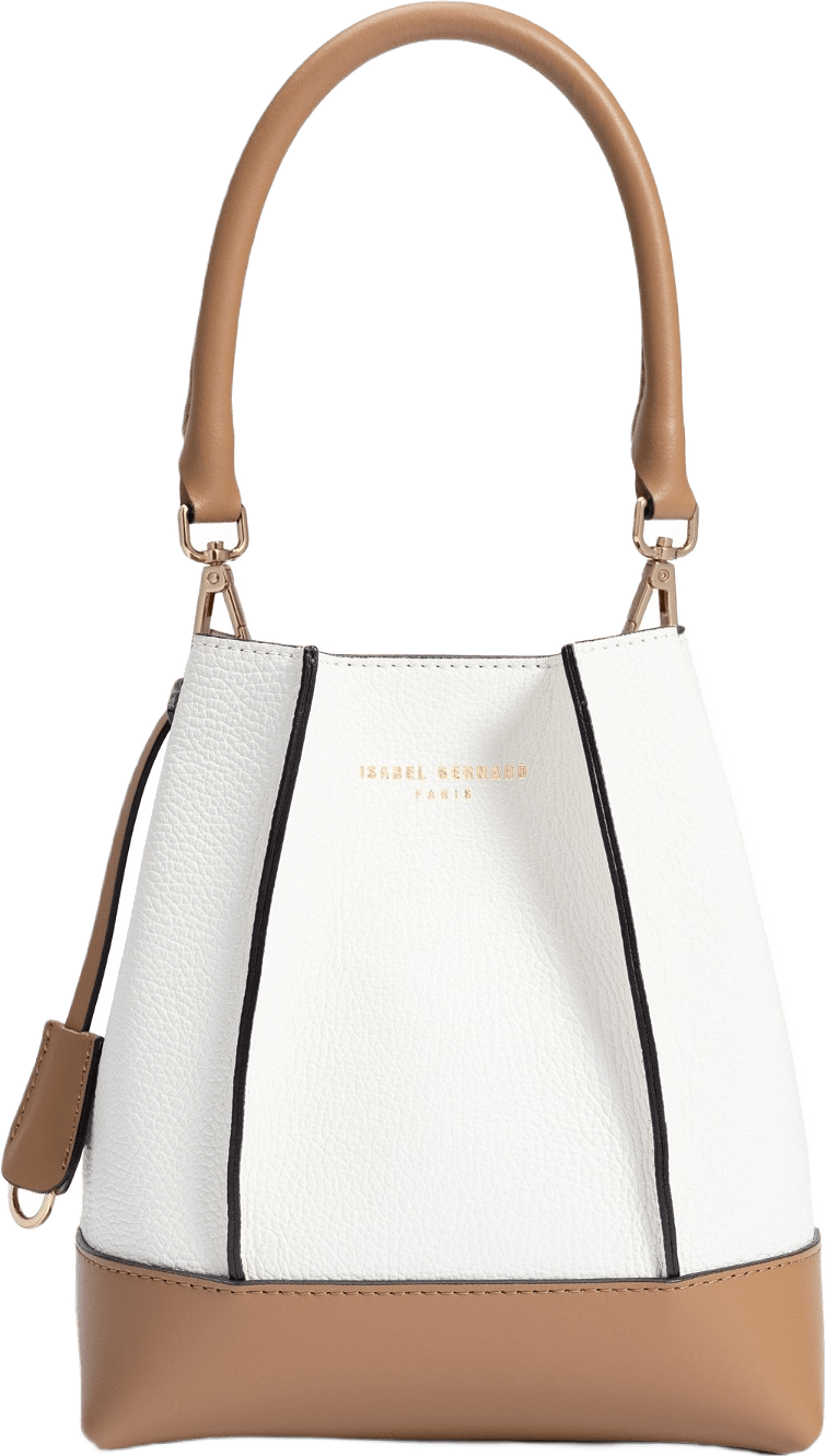 Femme Forte Läder Handväska, från Isabel Bernard, i färgen beige.