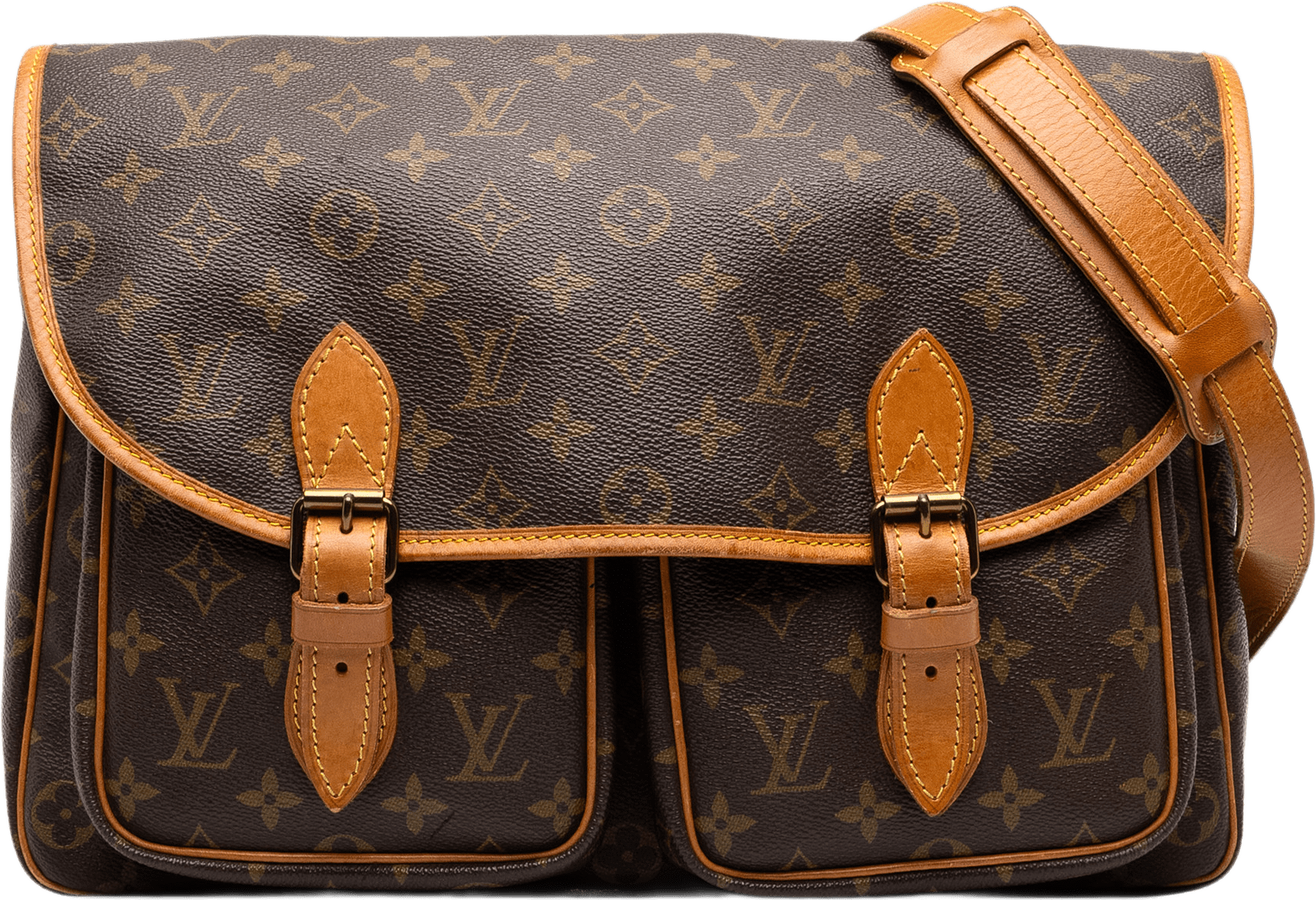 Louis Vuitton Monogram Sac Gibeciere Mm, från Luxclusif, i färgen brun.