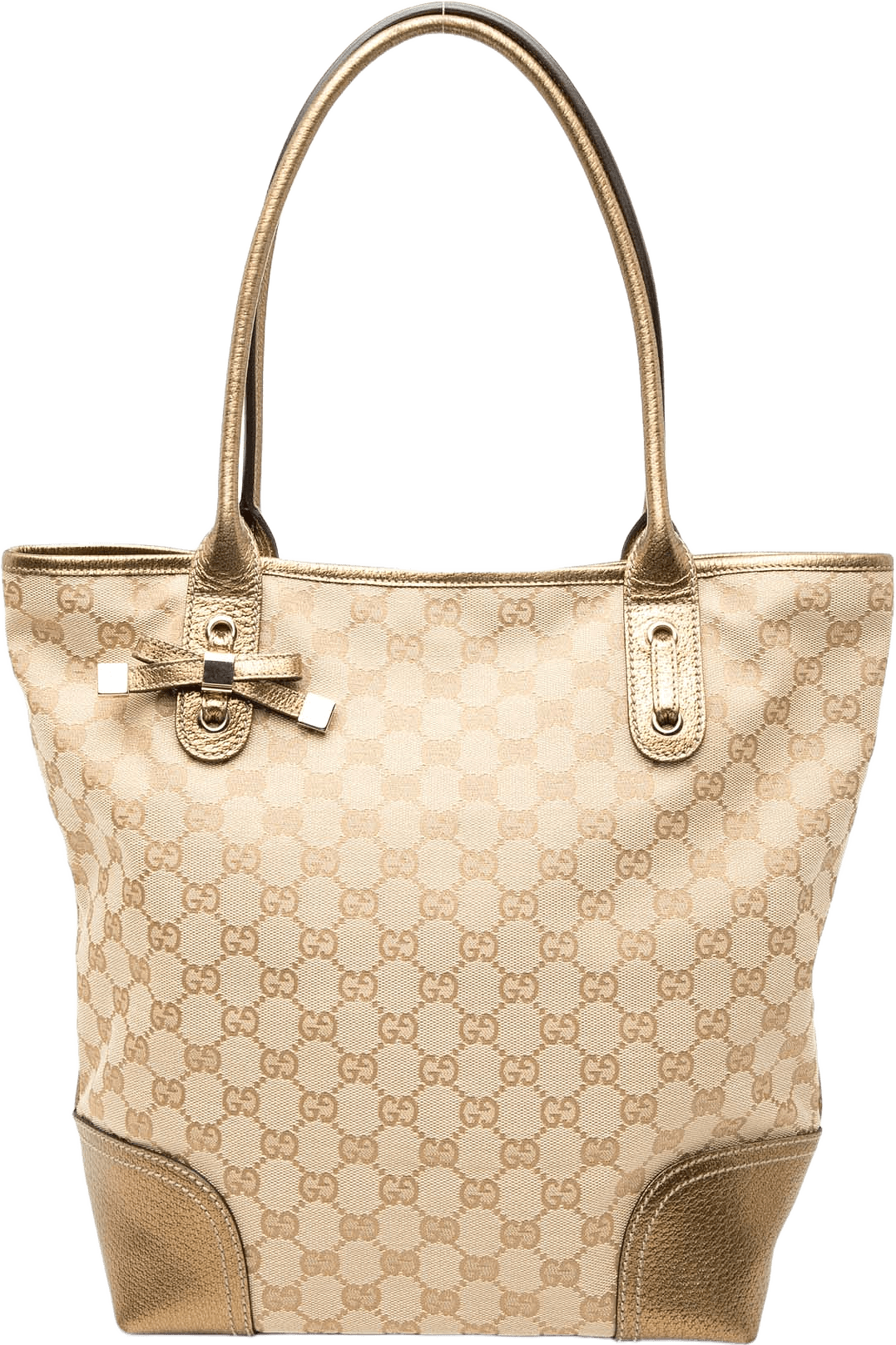 Gucci Gg Canvas Princy Tote, från Luxclusif, i färgen beige.