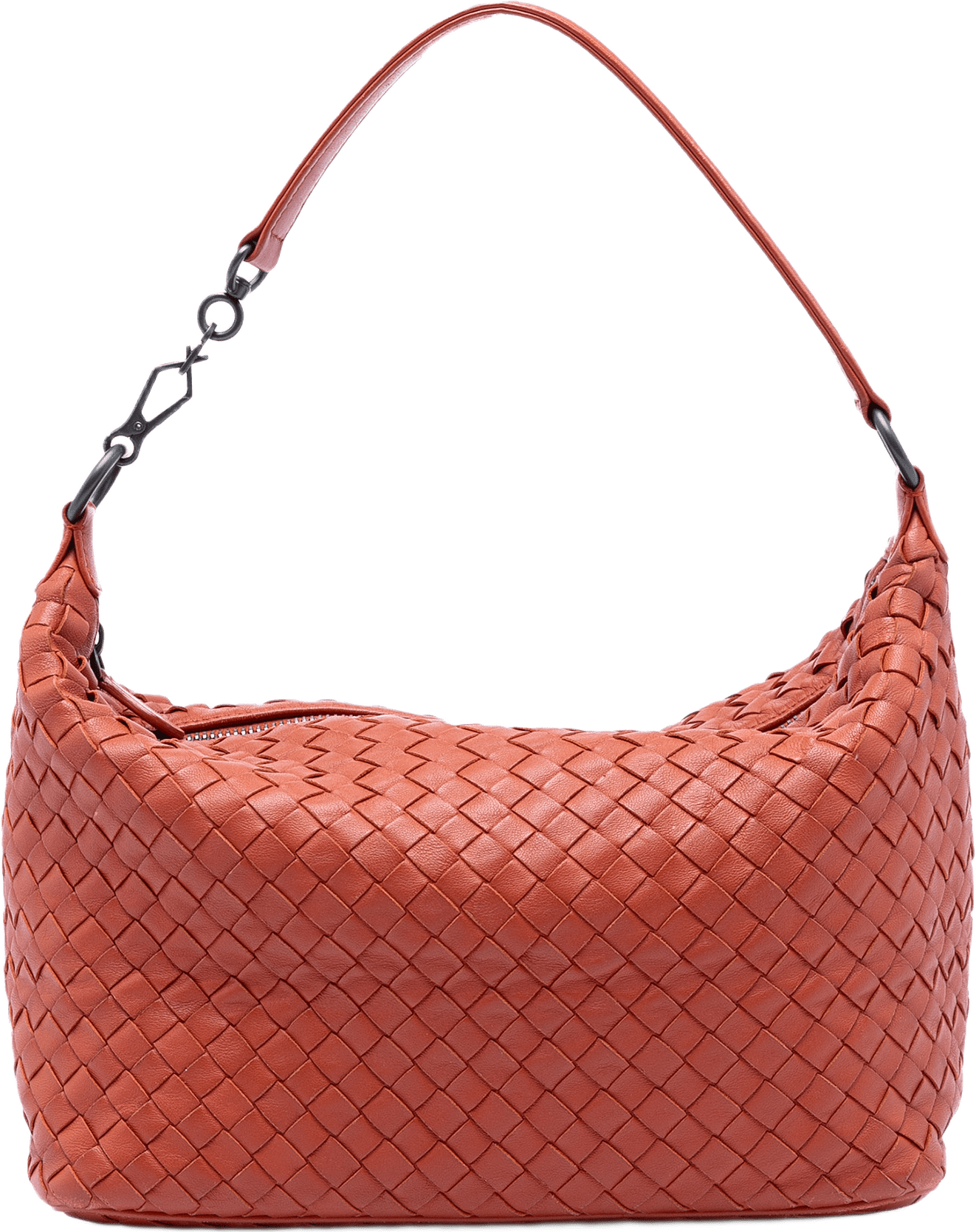Bottega Veneta Nappa Intrecciato Shoulder Bag, från Luxclusif, i färgen brun.