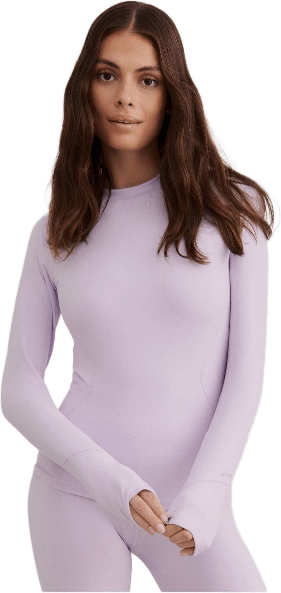 Baselayer Long Sleeve Top, från aim'n, i färgen pale lavender.