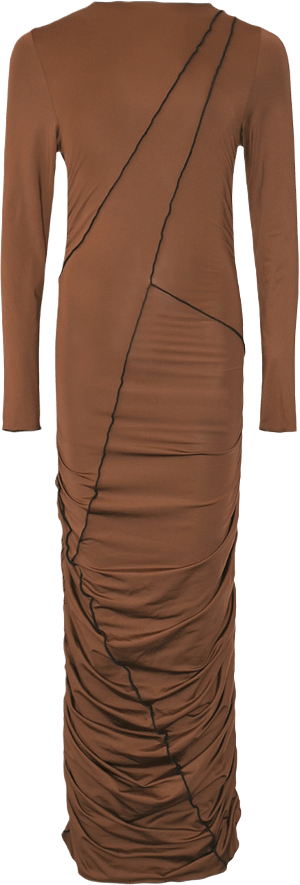 Sutton Ls Dress - Chocolate