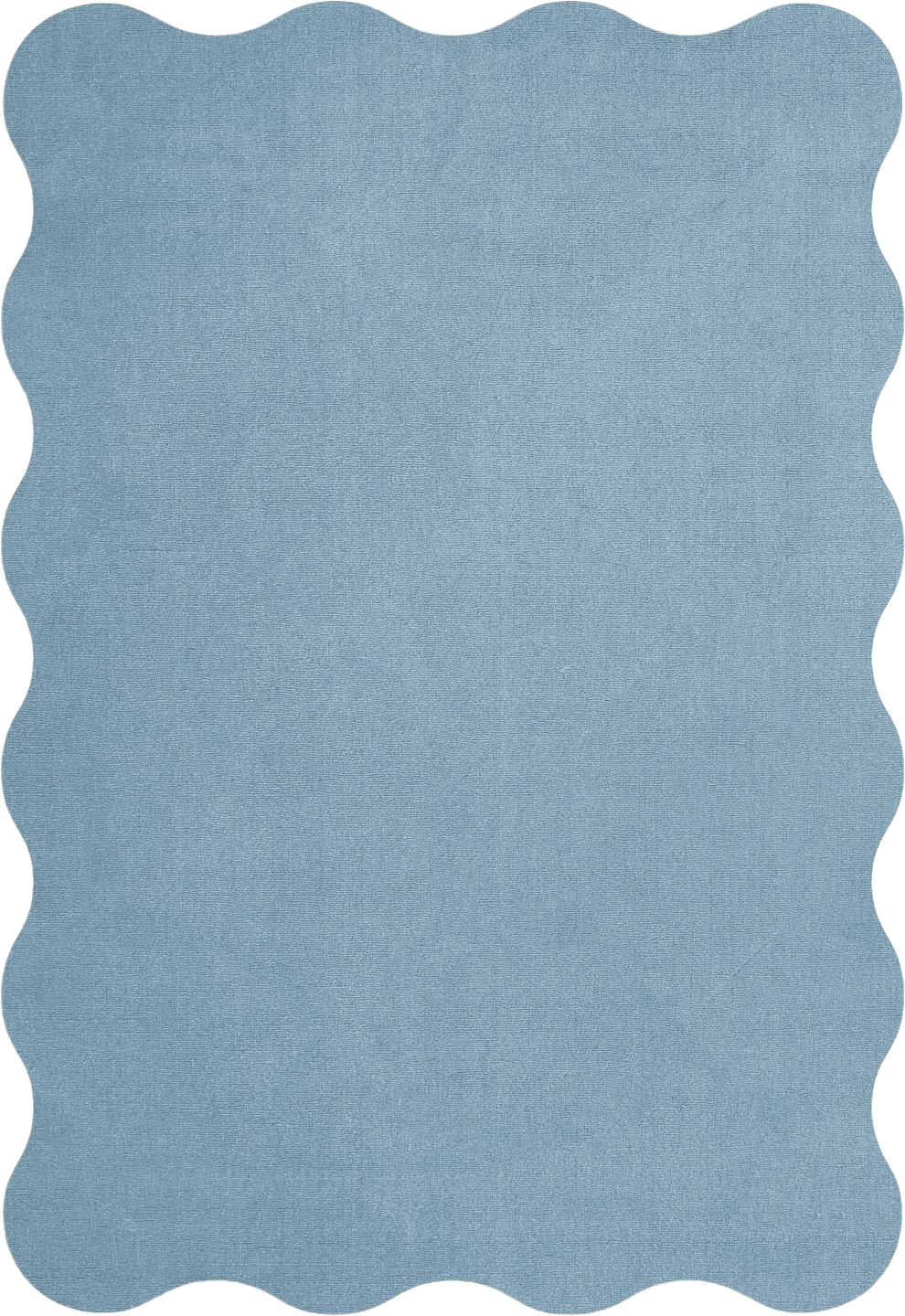 Scallop Ullmatta, från Layered, i färgen soft blue.