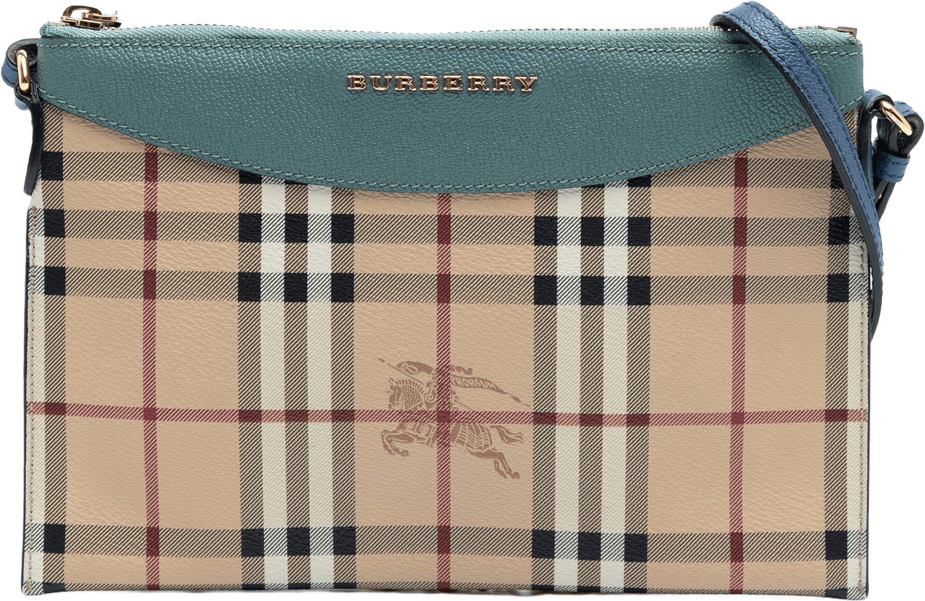 Burberry Haymarket Check Canvas Peyton Crossbody, från Luxclusif, i färgen beige.