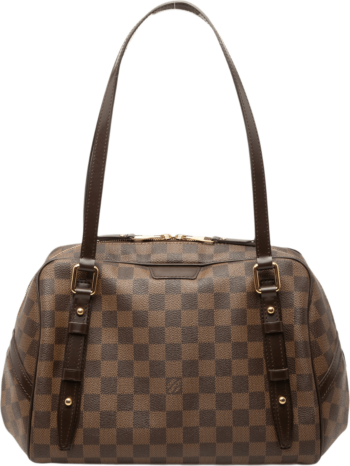 Louis Vuitton Damier Ebene Rivington Pm, från Luxclusif, i färgen brun.