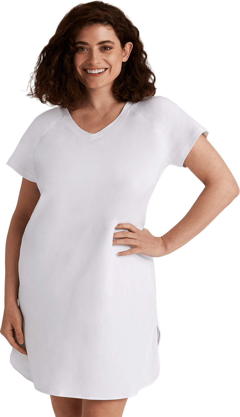 Organic Cotton Nattlinne, från Miss Mary of Sweden, i färgen vit.