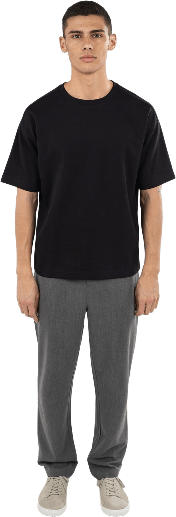 Noel Jacquard T-shirt, från Ciszere, i färgen black.