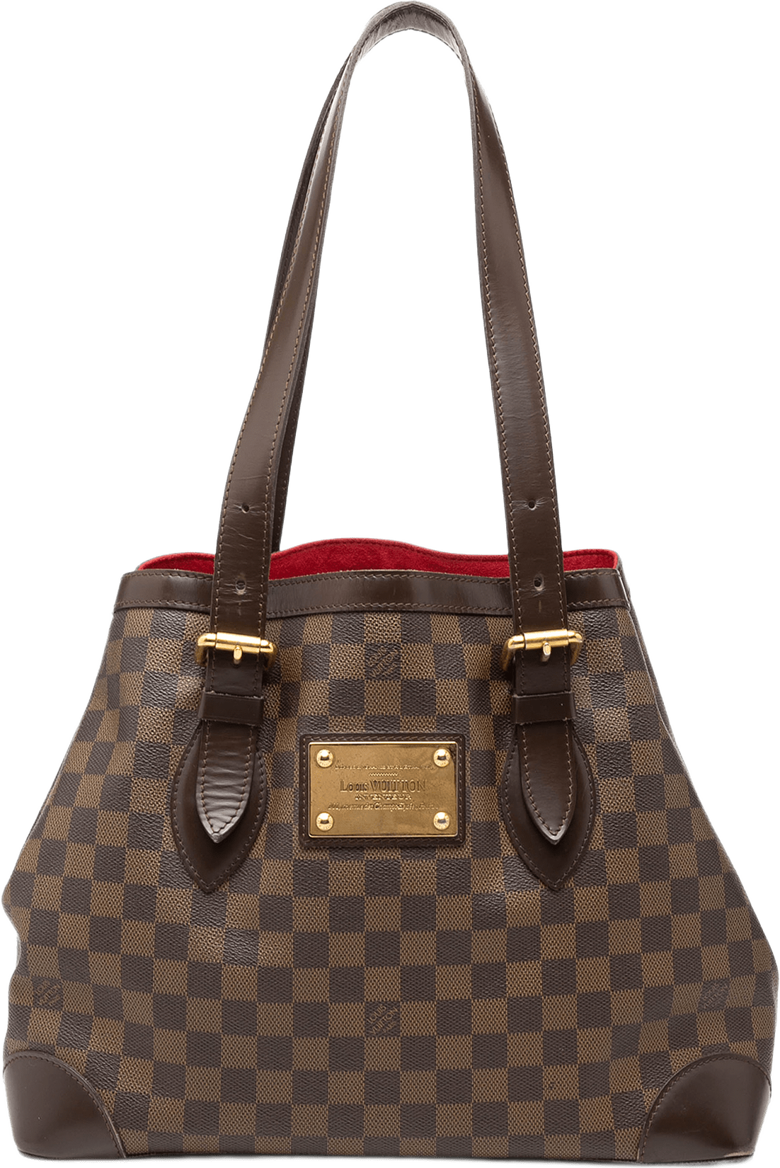 Louis Vuitton Damier Ebene Hampstead Mm, från Luxclusif, i färgen brown.