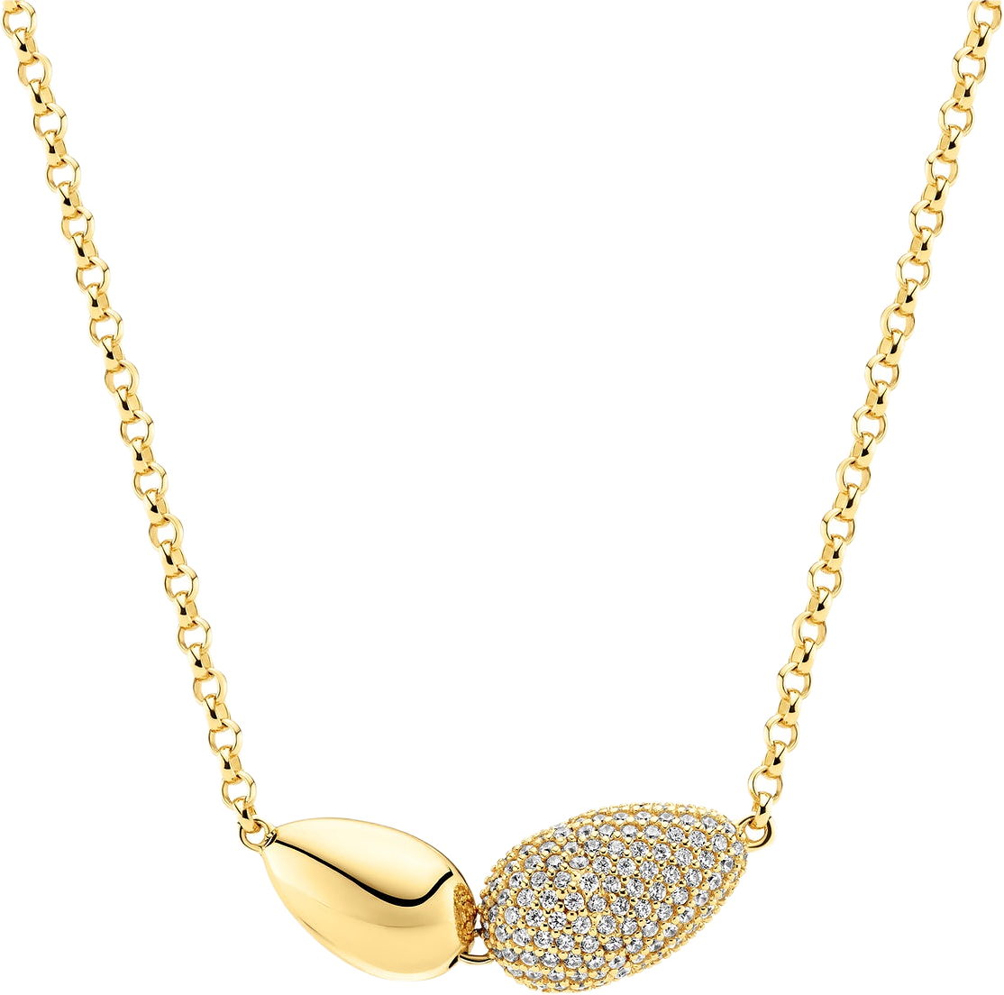 Halsband Goccia Due, från Sif Jakobs Jewellery, i färgen gold.