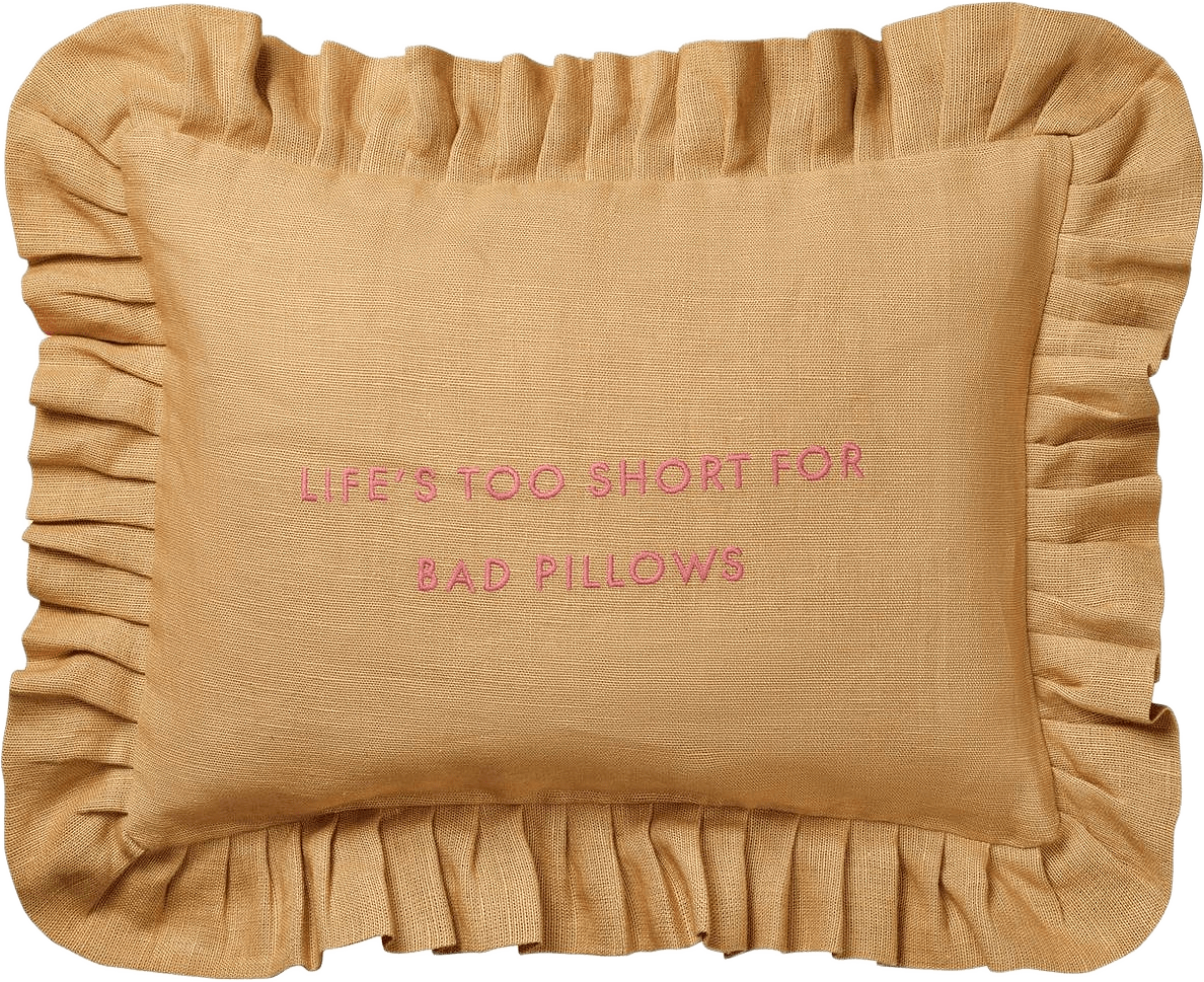 Quote Kuddfodral - 30x40 Cm, från Pick A Poppy, i färgen harvest yellow.