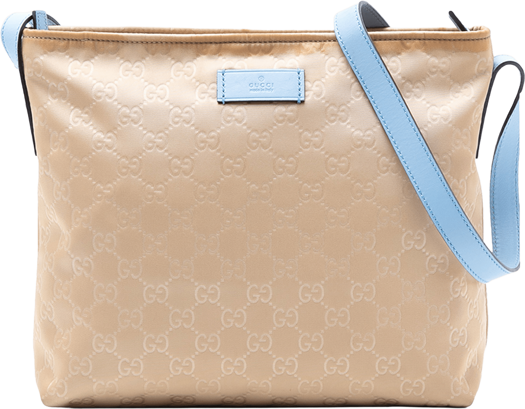 Gucci Gg Nylon Crossbody, från Luxclusif, i färgen beige.