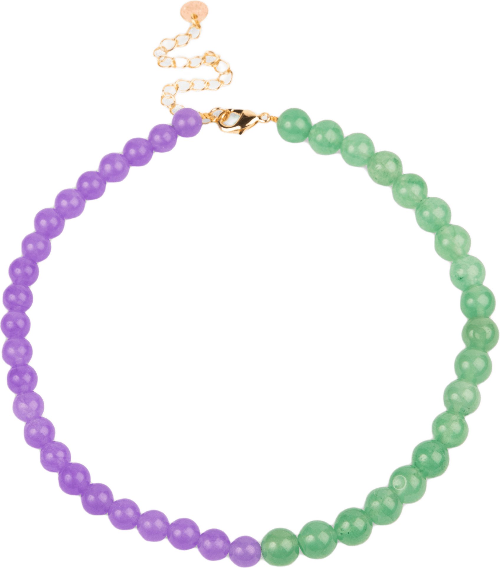 Gemstone Halsband, från pfgSTOCKHOLM, i färgen lilac/green.