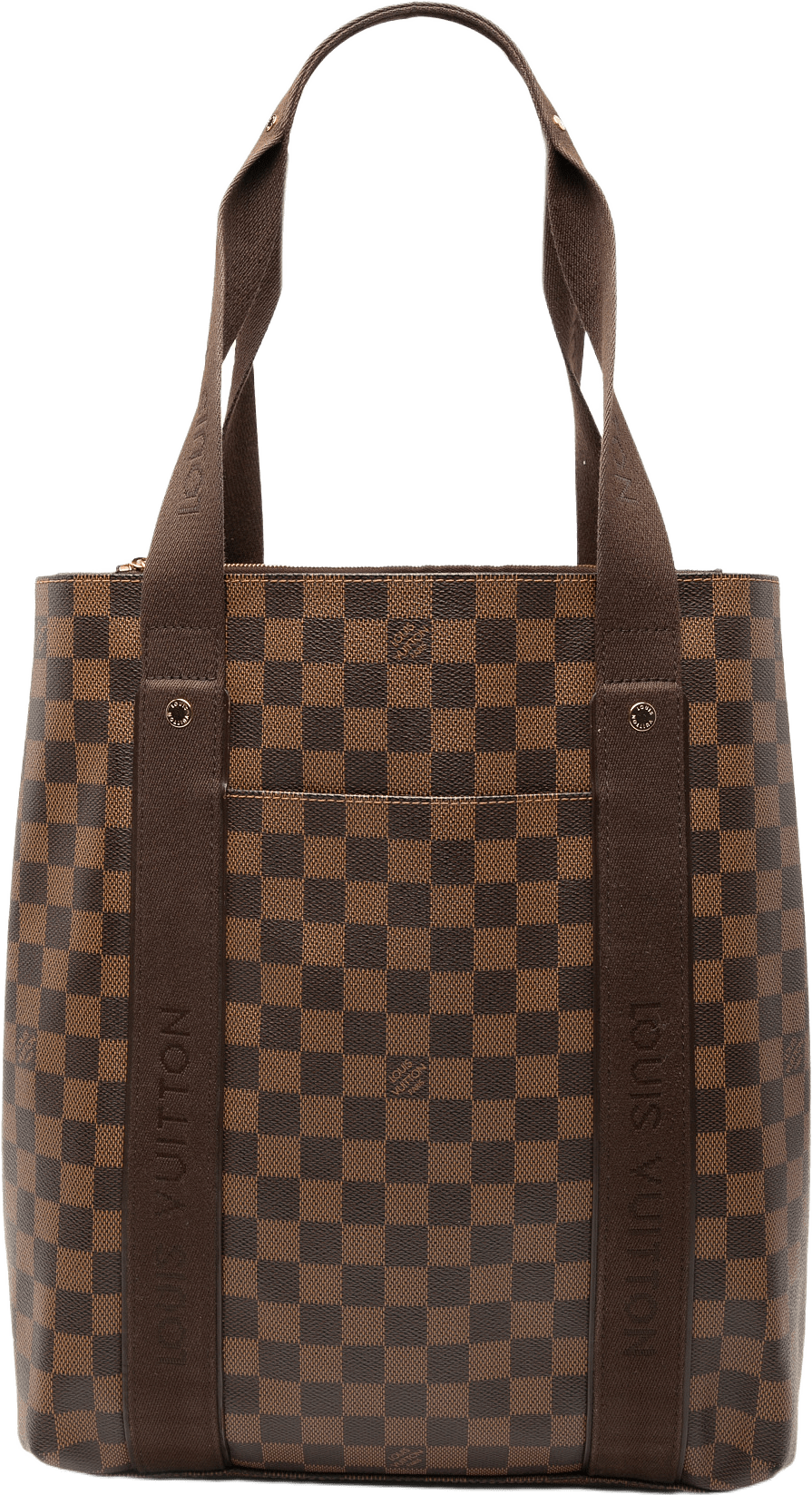 Louis Vuitton Damier Ebene Cabas Beaubourg, från Luxclusif, i färgen brown.