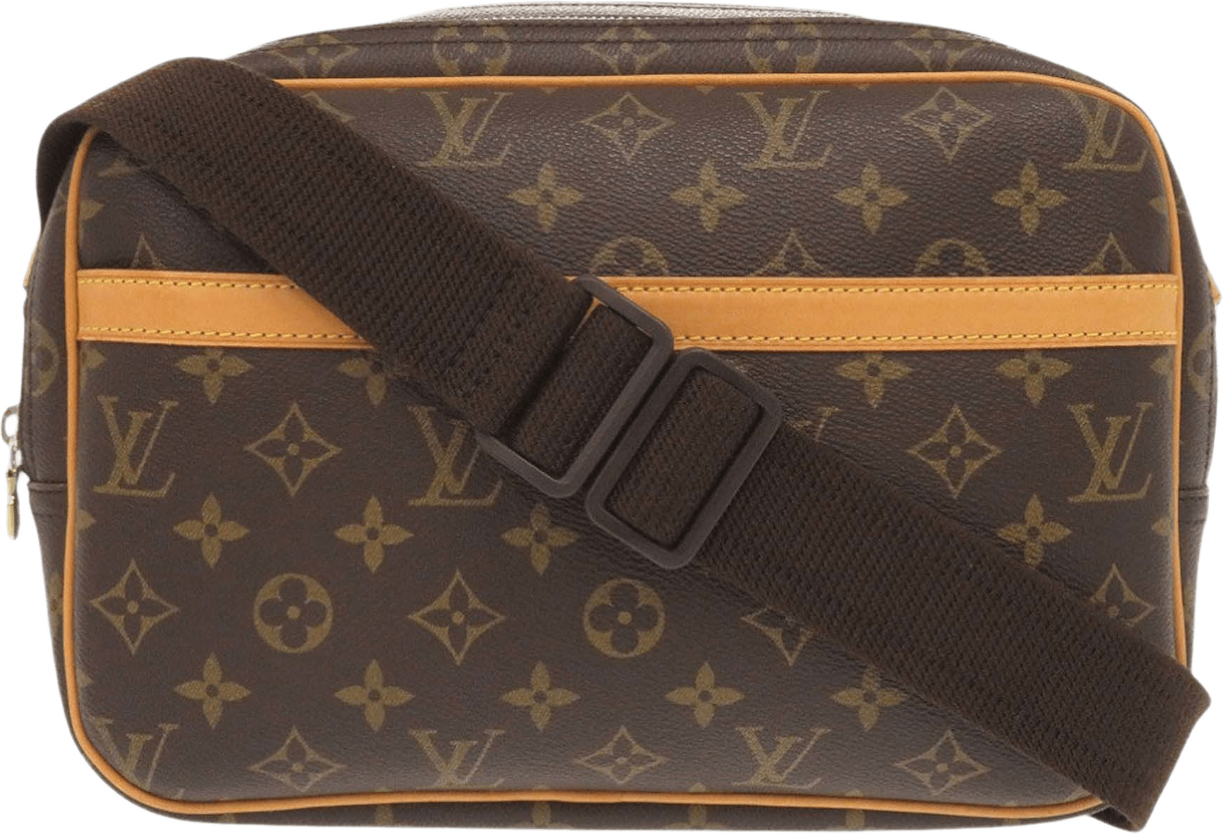 Louis Vuitton Monogram Reporter Pm, från Luxclusif, i färgen brun.