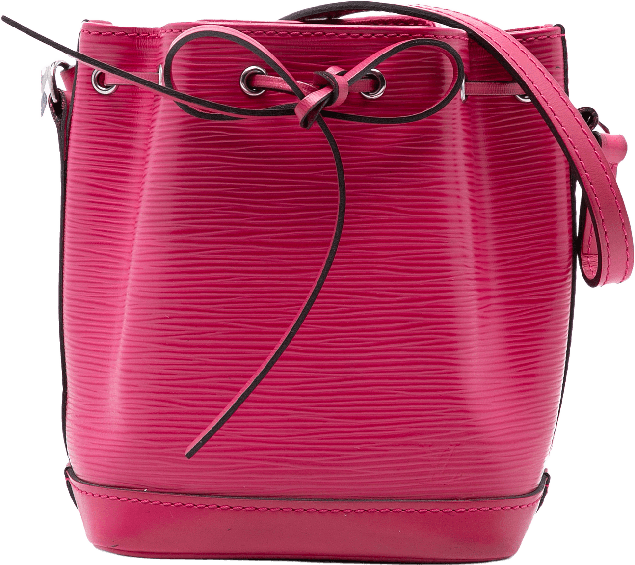 Louis Vuitton Epi Nano Noe, från Luxclusif, i färgen pink.