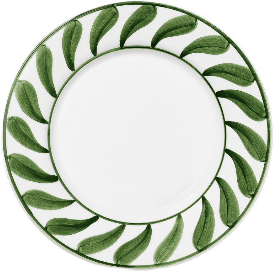 Swirl Tallrik - 28 Cm, från Pick A Poppy, i färgen green.