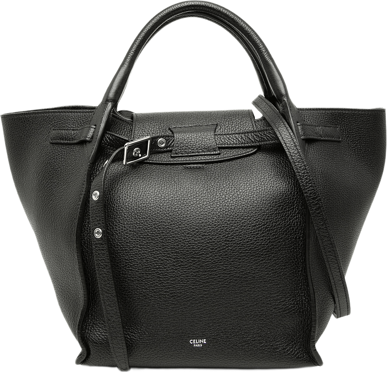 Celine Small Supple Grained Calfskin Big Bag, från Luxclusif, i färgen black.