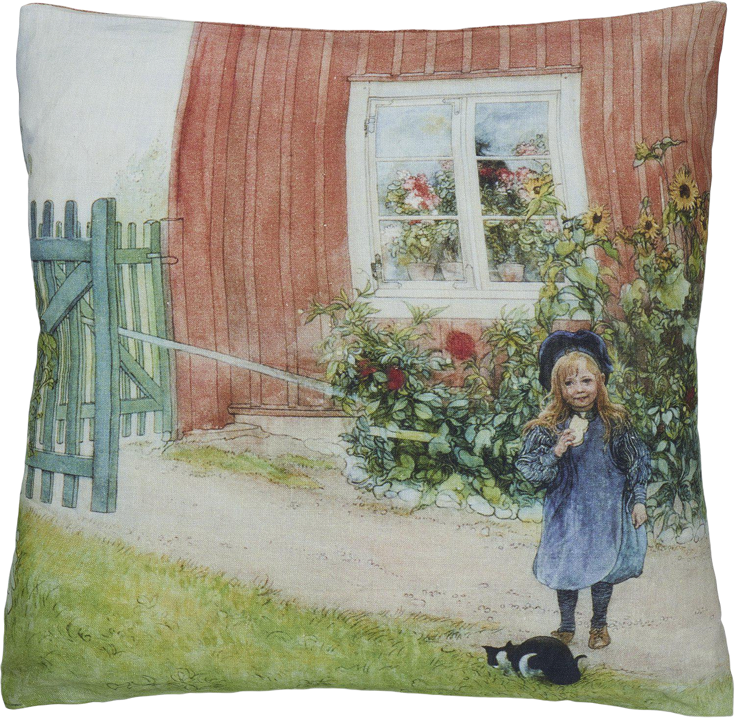 Brita Kuddfodral, från Svanefors, i färgen grön.