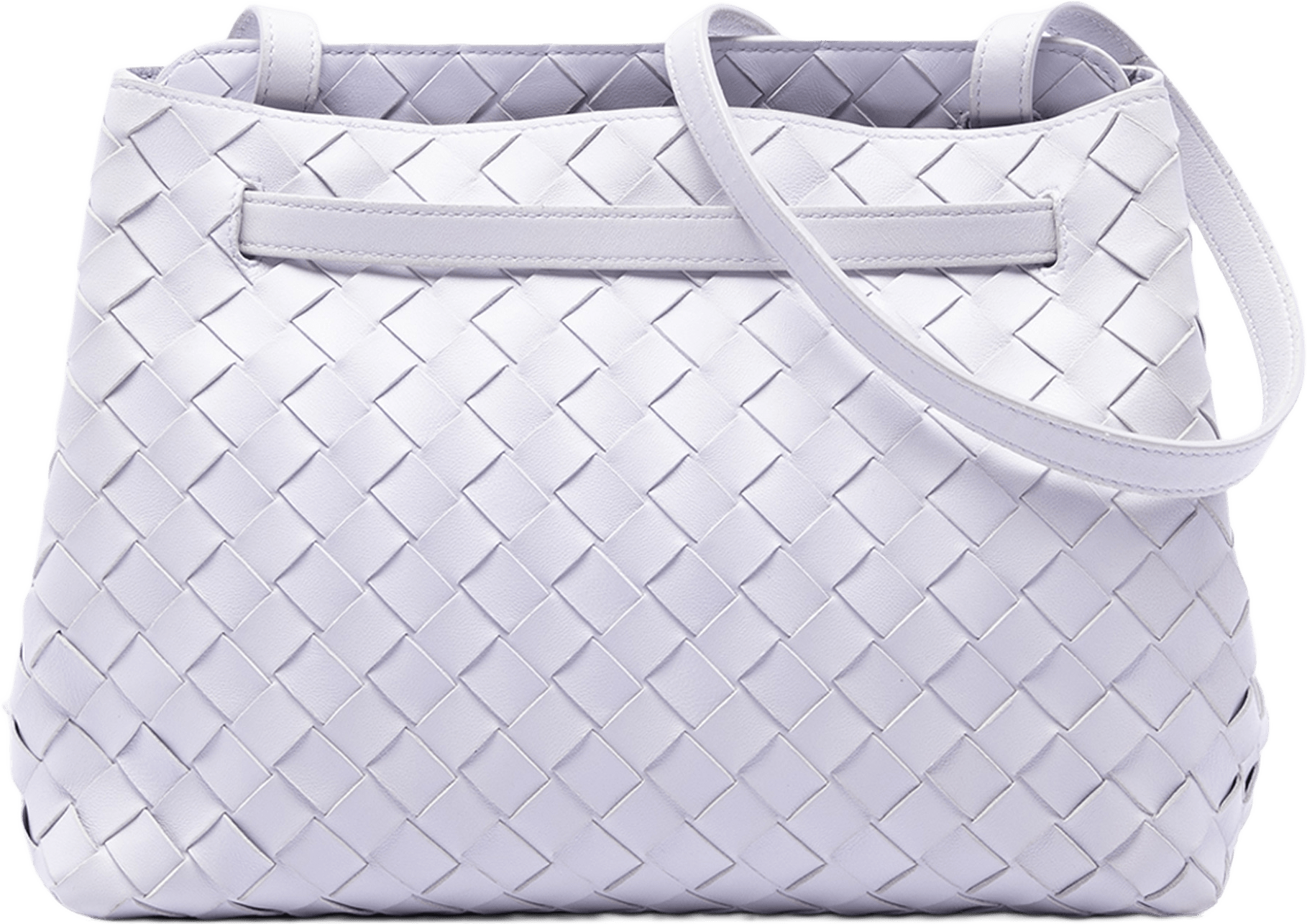 Bottega Veneta Nappa Intrecciato Crossbody, från Luxclusif, i färgen purpur.