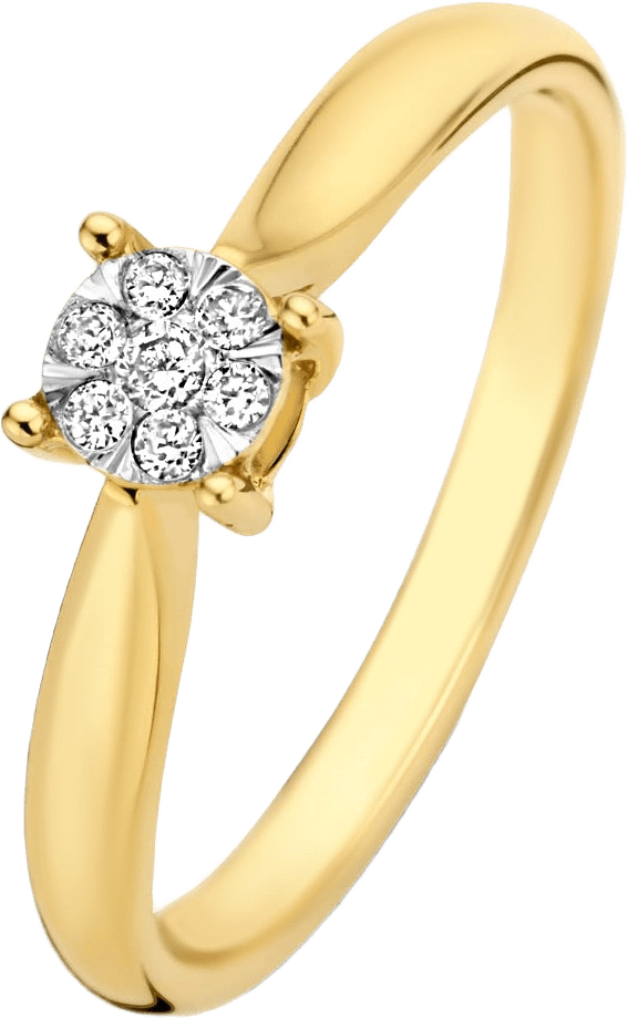 De La Paix 14 Karat Guld Ring, från Isabel Bernard, i färgen guld.