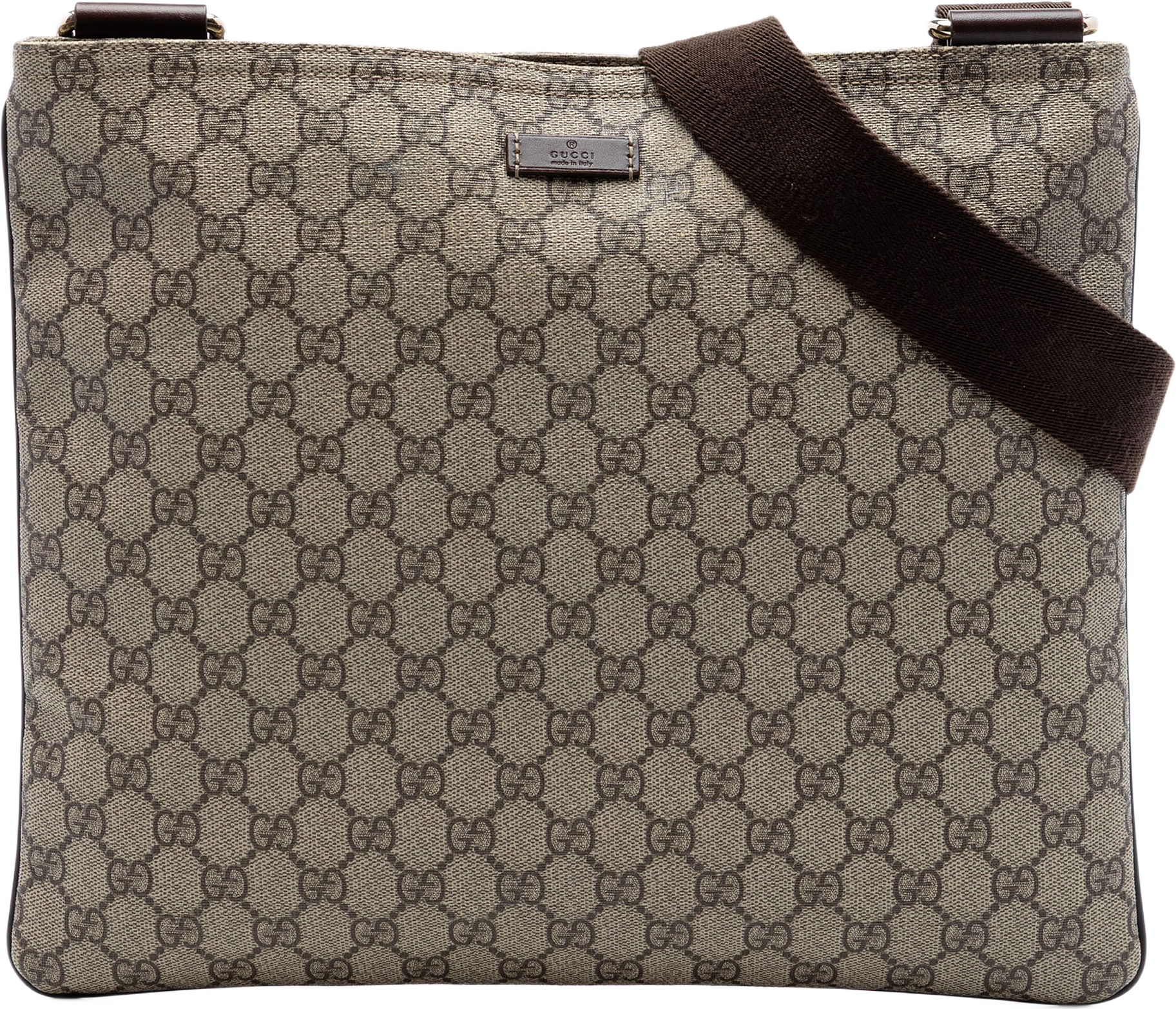 Gucci Gg Supreme Crossbody, från Luxclusif, i färgen beige.